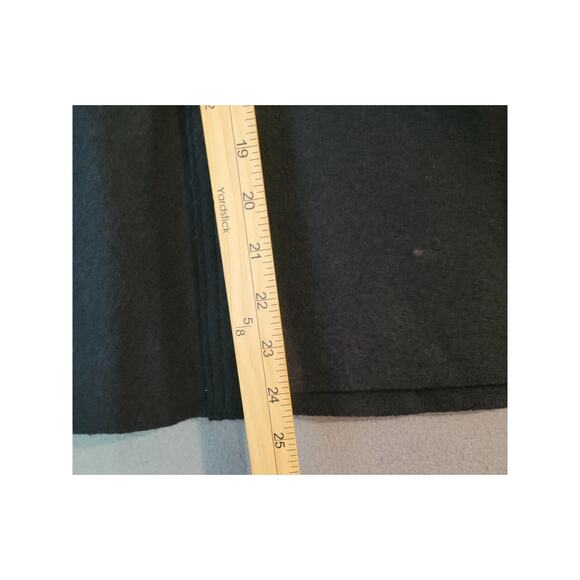 Eileen Fisher Moto Wrap Jacket Sweater – 100% Wool – Black Leather Trim – Medium - Picture 8 of 9